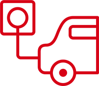 Park and charge in a space marked with EV